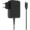 Mobiliojo įrenginio įkroviklis LC-Power LC-NB-GAN-65-C nešiojamam kompiuteriui, juodas, kintamoji srovė, skirtas naudoti patalpose