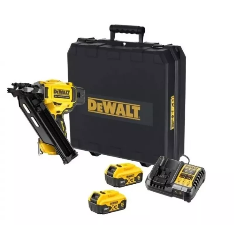 Vinių kalimo pistoletas DeWalt DCN930P2-QW belaidis, bešepetėlis, 30° kampinis