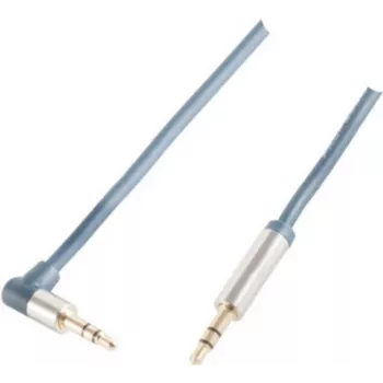 Garso kabelis 3,5 mm ShiverPeaks SP-PROFESSIONAL 5 m mėlynas chromas