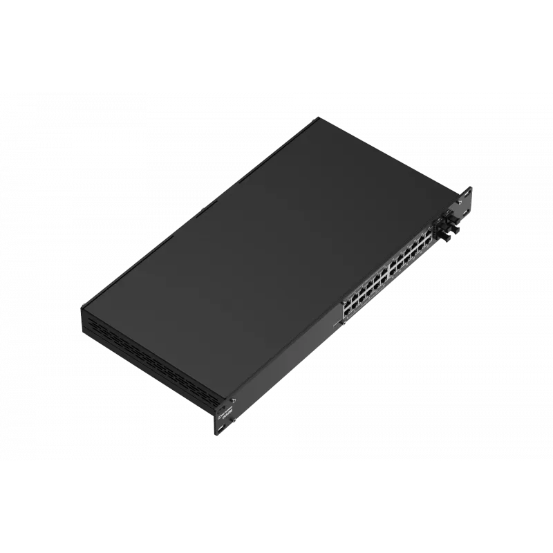 Teltonika SWM280 pramoninis valdomas jungiklis, 24x GLAN, 4x SFP, pusiau PoE jungiklis 12x PoE+