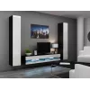 TV stovas cama meble VIGO NEW 30/180/40, 1800×400×300 mm, juodas viršus, medžio drožlių plokštės rėmas