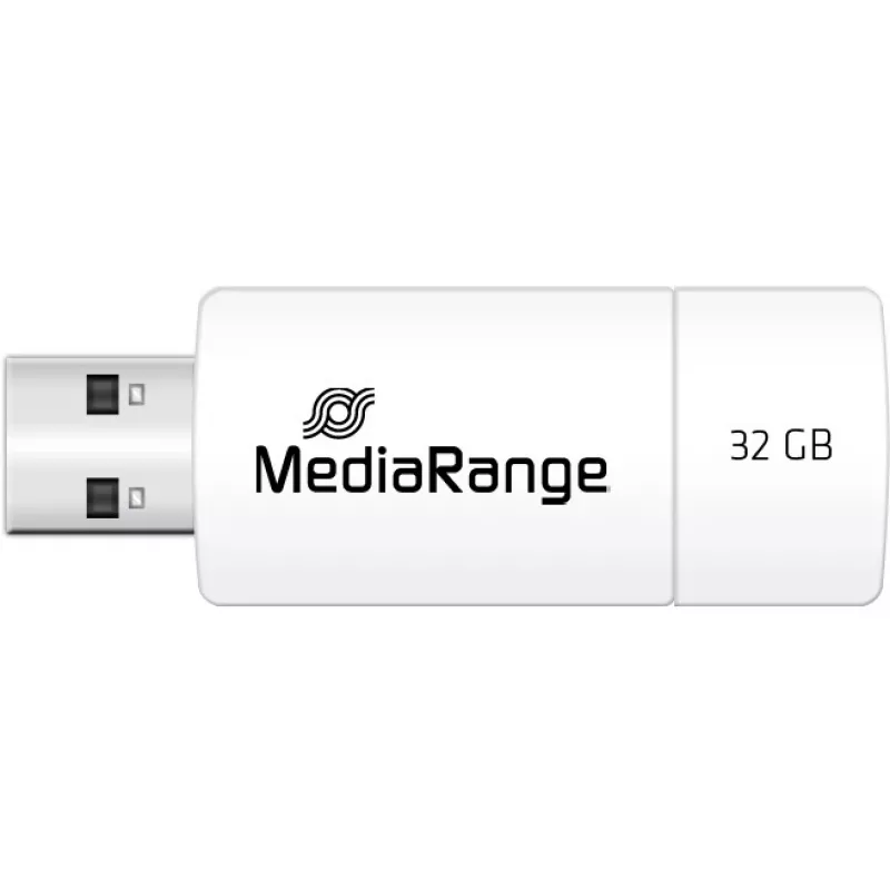 MediaRange - USB atmintukas - 32 GB - USB 2.0 - Balta, žalia (MR973)