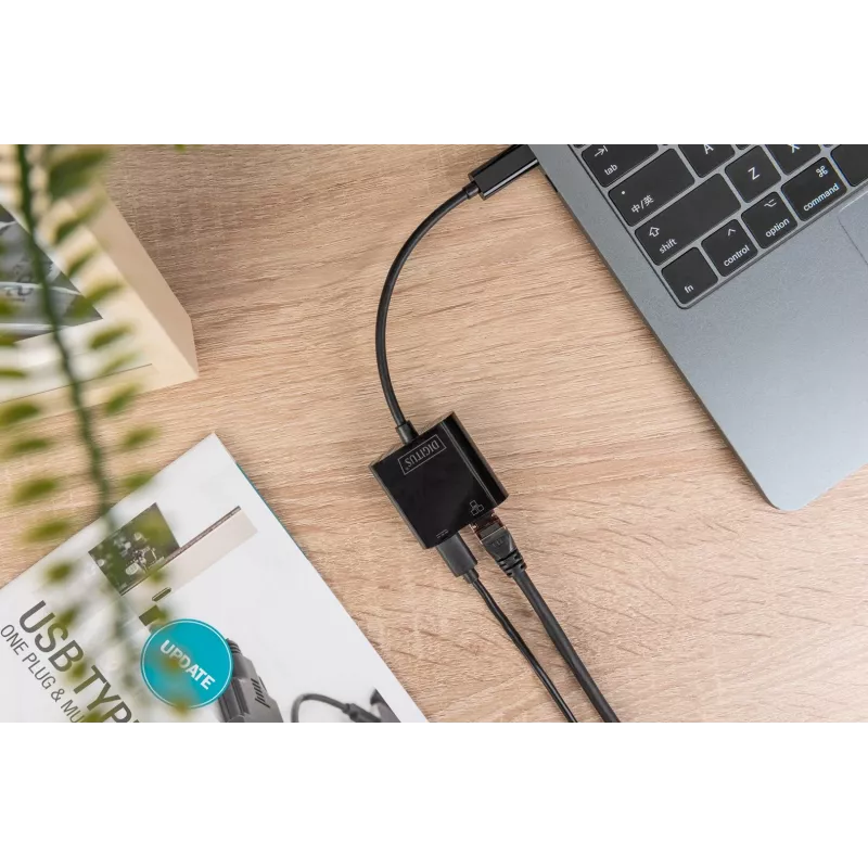 USB Type-C Gigabito eterneto adapteris Digitus DN-3027