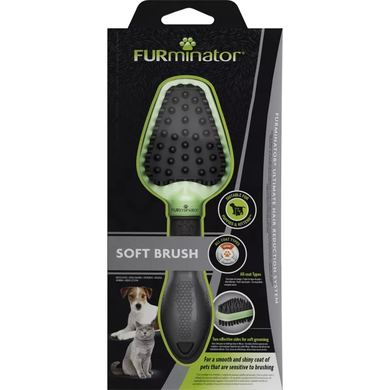 FURminator - dvipusis šepetys šuniukams ir kačiukams