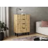SCANDI 4S plonas ąžuolas ARTISAN komoda