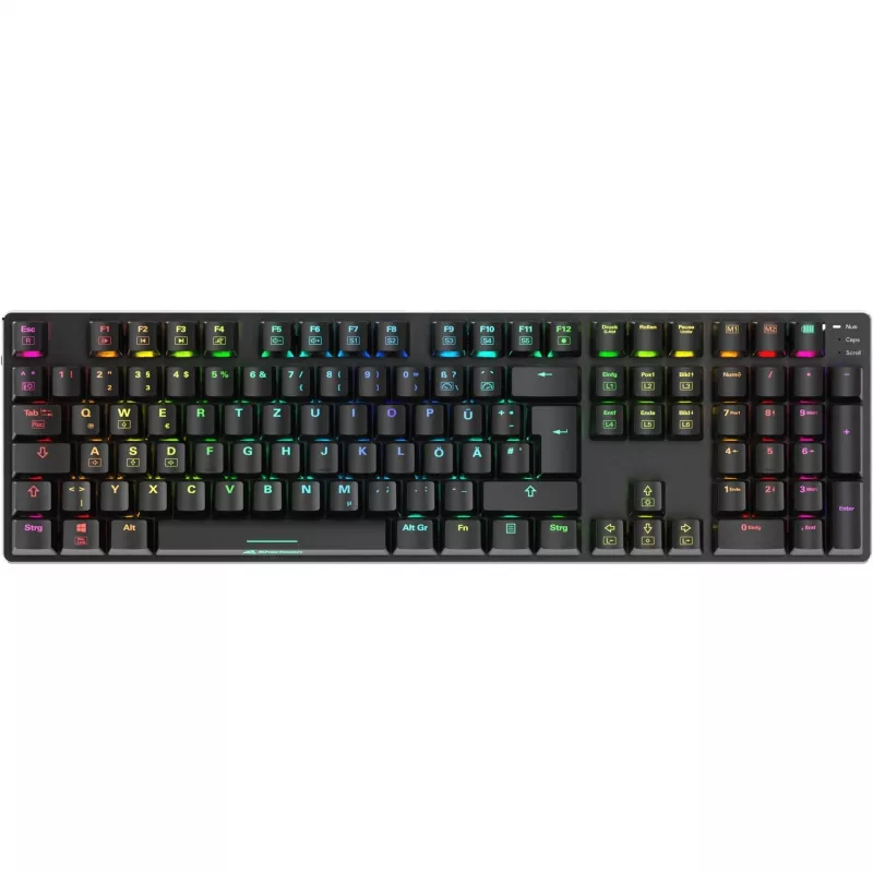 SKILLER SGK36W, Gaming Keyboard black, DE-Layout, Huano Red