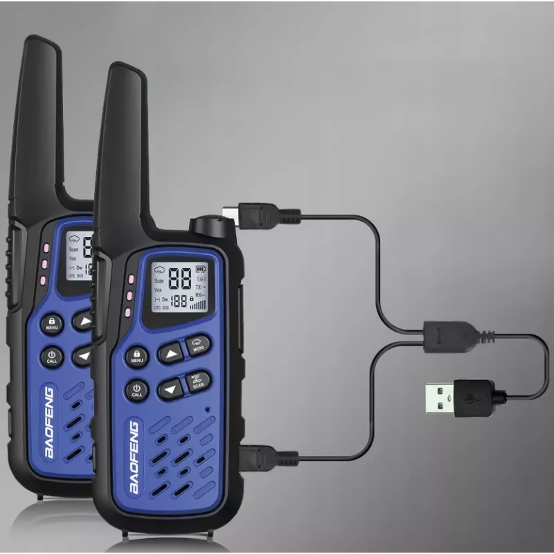 Walkie-Talkie Baofeng BF-T25E mėlynas, 2 vnt.