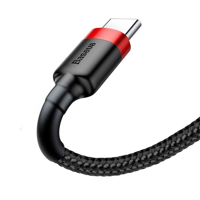 Mobiliojo telefono laidas Baseus 6953156278219 Raudonas 1m USB A USB C