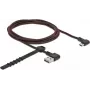 USB laidas DeLOCK EASY-USB 2.0 Type-A į Micro-B, kištukas, kampuotas, 1,5 m, juodas
