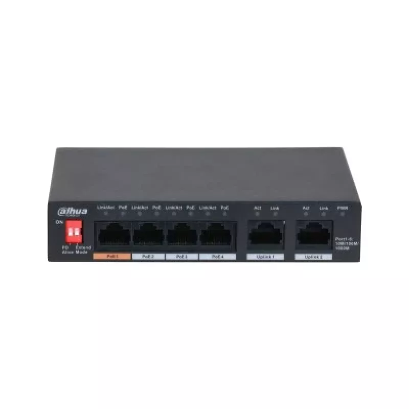 Dahua Technology PFS3006-4GT-60-V2 Gigabit Ethernet (10/100/1000) Power over Ethernet (PoE) Juoda