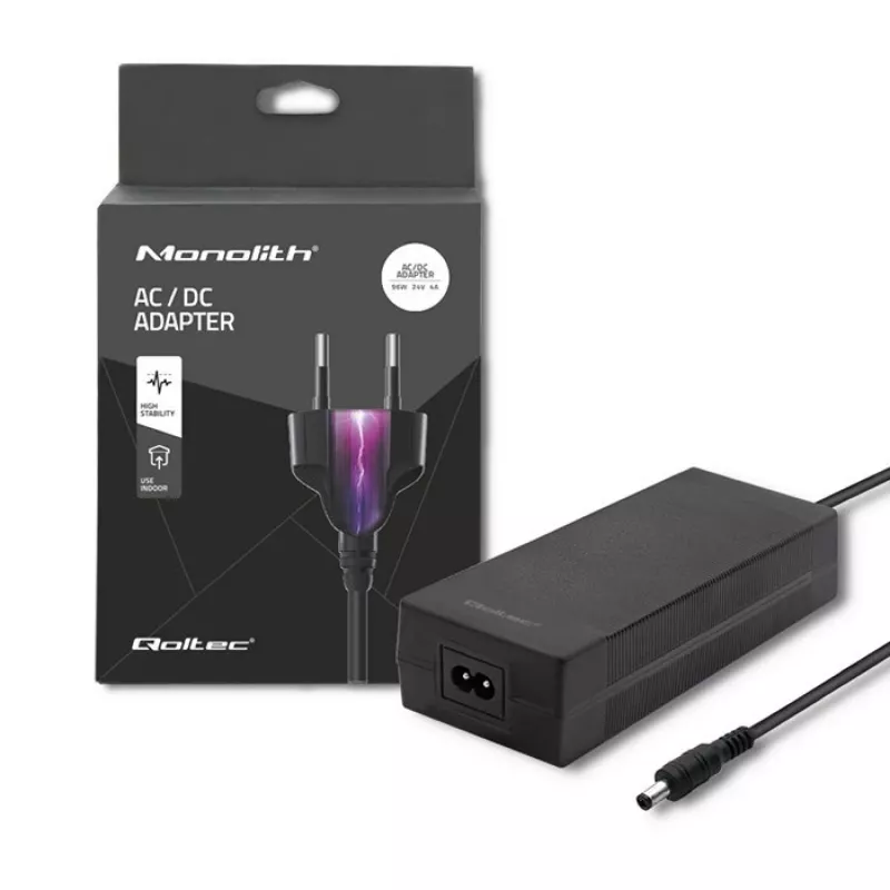 Maitinimo adapteris keitiklis Qoltec 50794 vidinis 96 W juodas