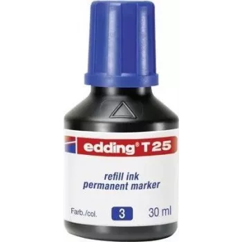 Marker refill Edding T 25 blue 30 ml Suderinama with Edding No.1/21/22/25/400/500/550/800/850/3000/3300