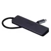UNITEK uHUB Q4 USB šakotuvas Type-C 5000 Mbit/s Pilka