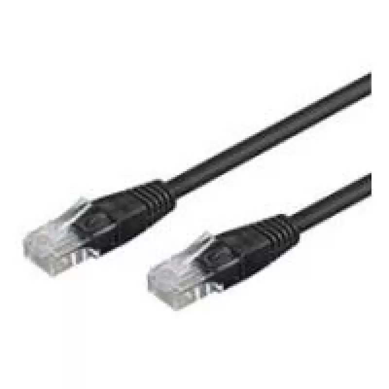Wentronic Goobay CAT 5e komutacinis kabelis, U/UTP, juodas, 10 m - CCA vario mišinys (68645)