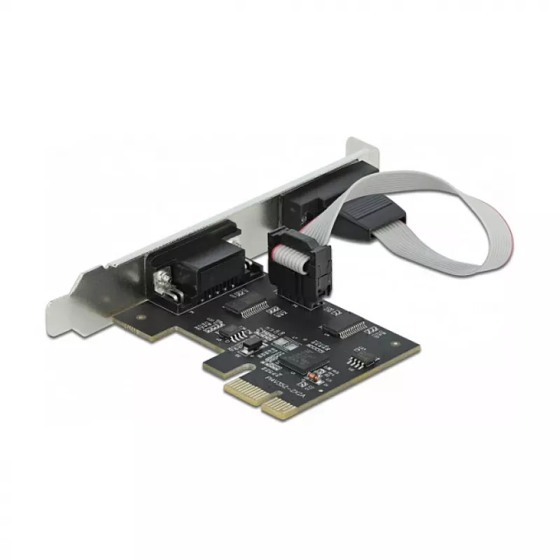 Išplėtimo kortelė DeLOCK PCI Express x1 į 2 x nuoseklioji RS-232