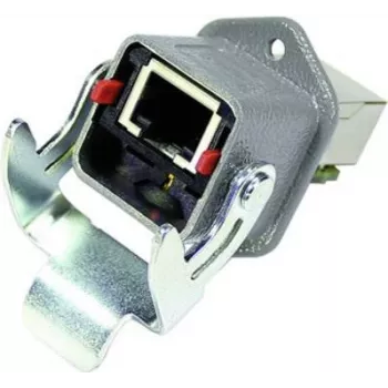 RJ45 kabelio sandariklis Harting 09452151100 IP67 eterneto jungtims, sandarus RJ45 pralaidinis įvadas