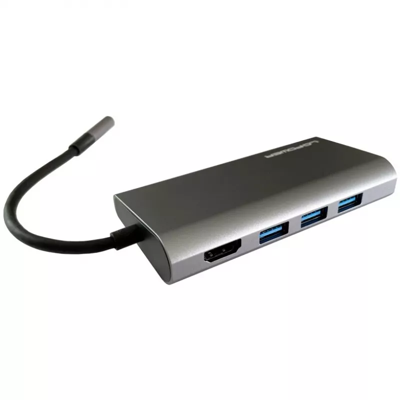 Nešiojamojo kompiuterio dokas LC-Power LC-HUB-C-MULTI-5 USB 3.2 Gen 1 Type-C laidas