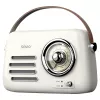 Nešiojamasis radijas SAVIO RS-02 – analoginis FM tiuneris, Bluetooth 5.3, USB maitinimas, 3 W, baltas