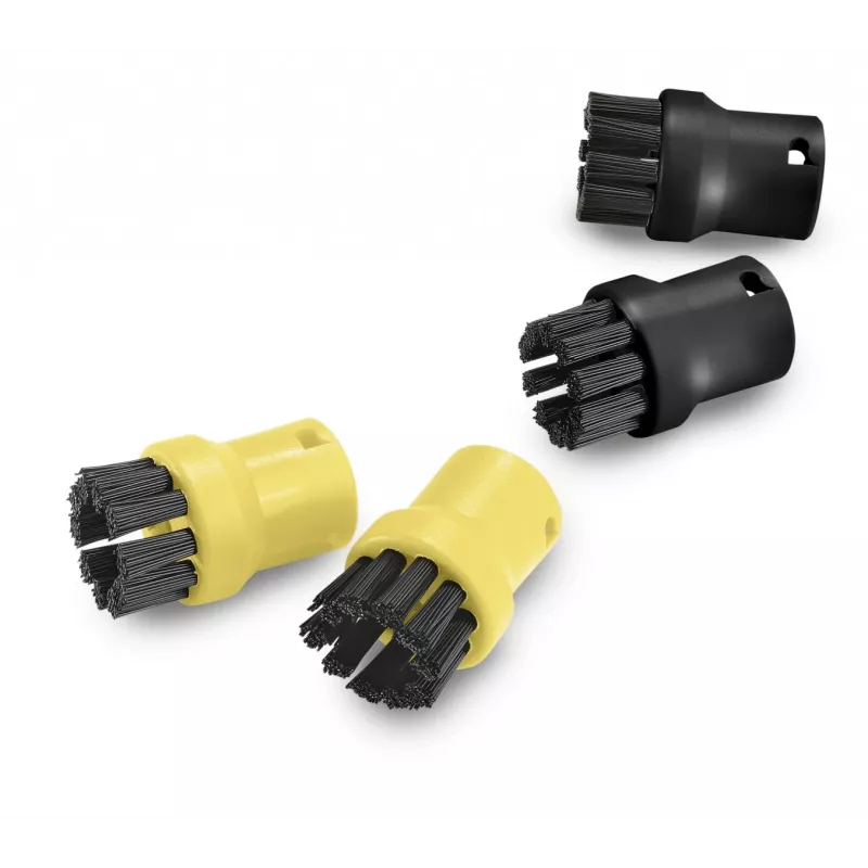 Kärcher šepetėlių rinkinys garų generatoriams 2.863-264.0, apvalūs plastikiniai šepetėliai 26×26×40 mm, 4 vnt.