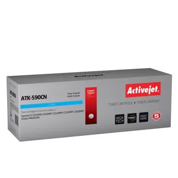 Activejet ATK-590CN toneris (pakaitalas Kyocera TK-590C; Supreme; 5000 puslapių; žydra)