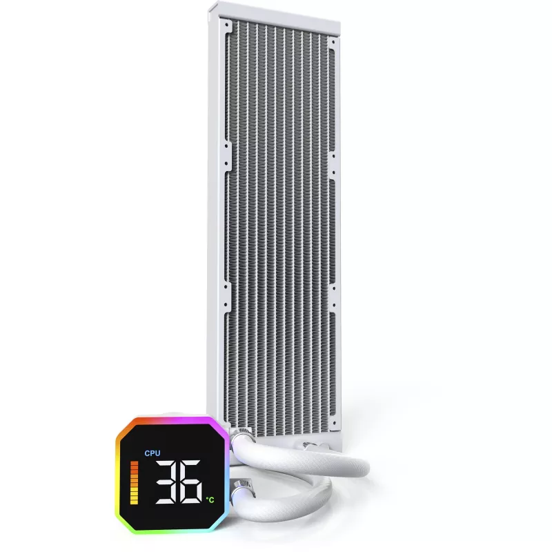 CPU AUŠINTUVAS KELIEMS LIZDAMS BALTAS / HYPERFLOW DIGITAL 360 MONTECH