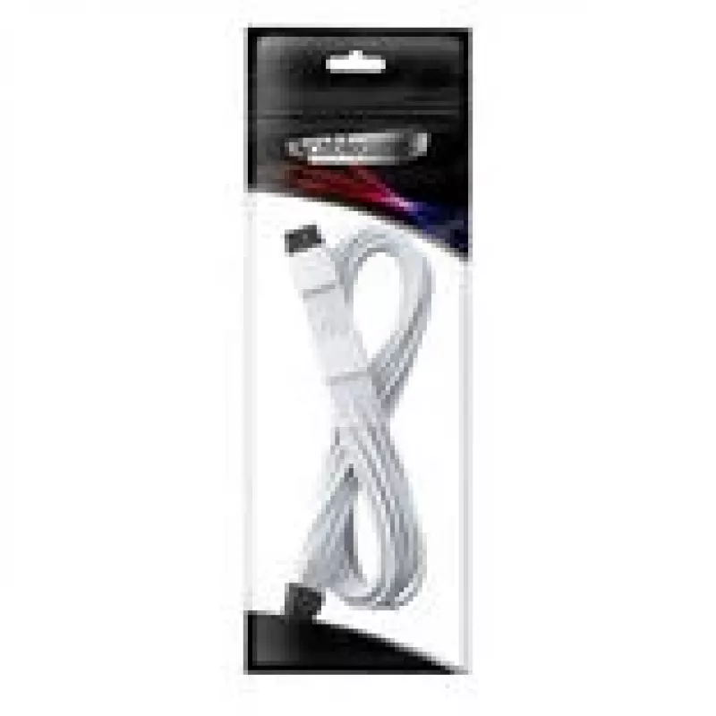 CableMod Universal Pro ModMesh 16 kontaktų į 16 kontaktų įmovinis kabelis StealthSense, 60 cm, baltas