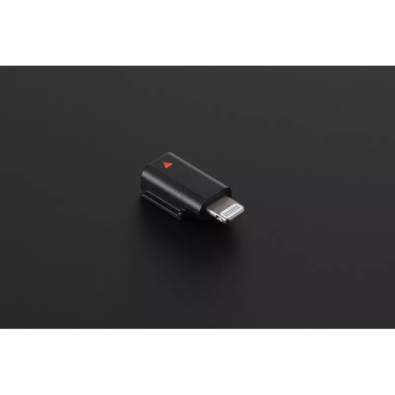 Garso adapteris DJI Mic 3 Mobile Phone Adapter (Lightning) — Lightning jungtis, juoda, skirta Apple mobiliesiems įrenginiams