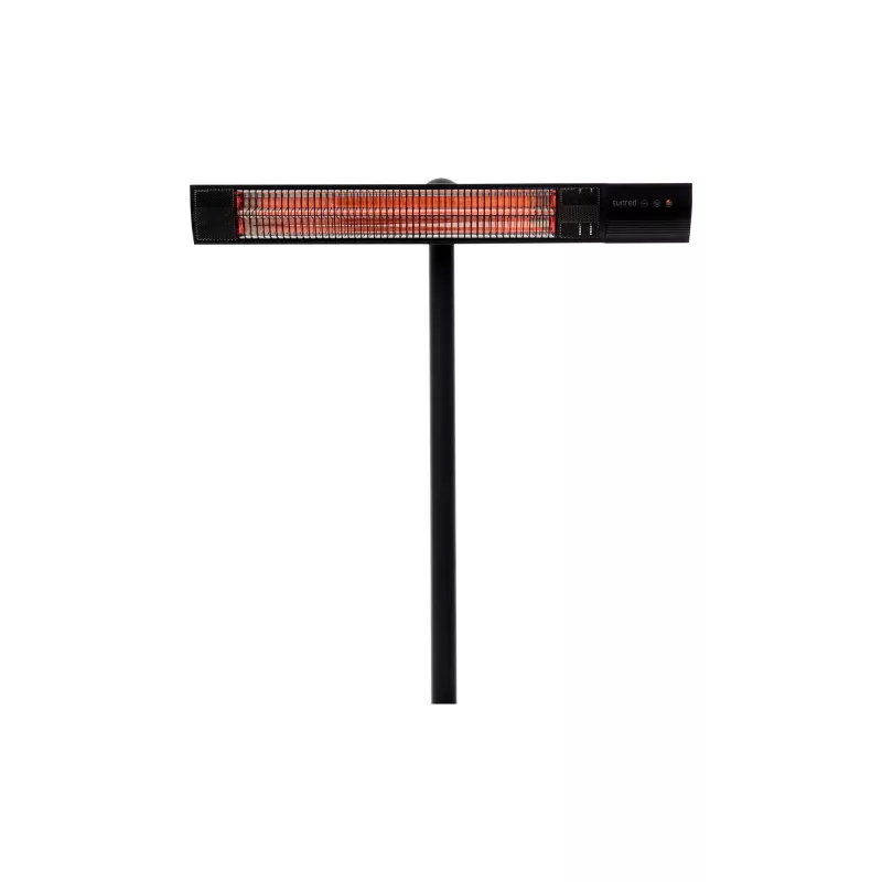 SUNRED | Šildytuvas | RD-DARK-25S, tamsus stovintis | Infraraudonųjų spindulių | 2500 W | Juodas | IP55