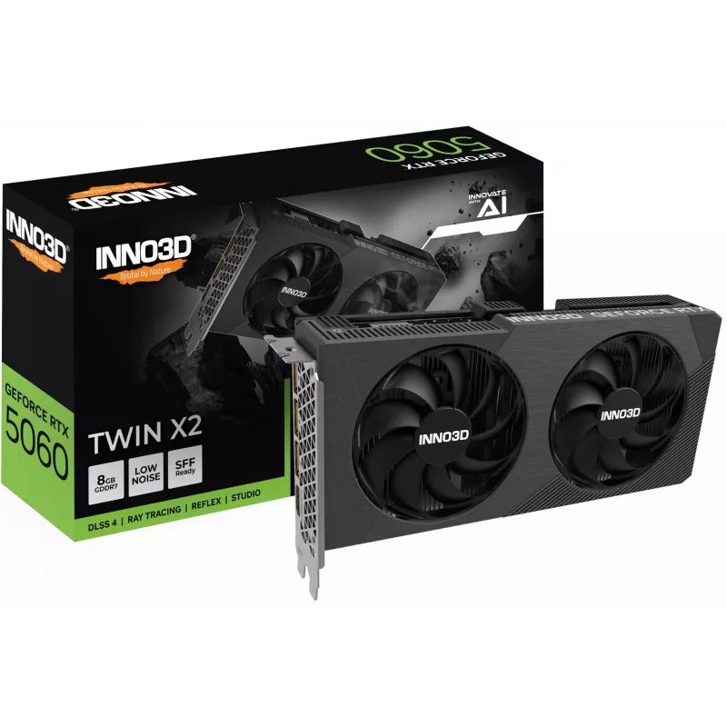 INNO3D GeForce RTX 5060 Twin X2 8GB GDDR7 grafikos plokštė