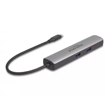 DeLOCK USB Type-C Doko stotelė 8K HDMI USB 10 Gbps 2.5 Gigabit LAN PD 100W