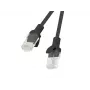 LANBERG tinklo kabelis Cat6 U/UTP RJ-45 į RJ-45, 5 m, juodas, CCA laidininkai, 250 MHz, 26 AWG