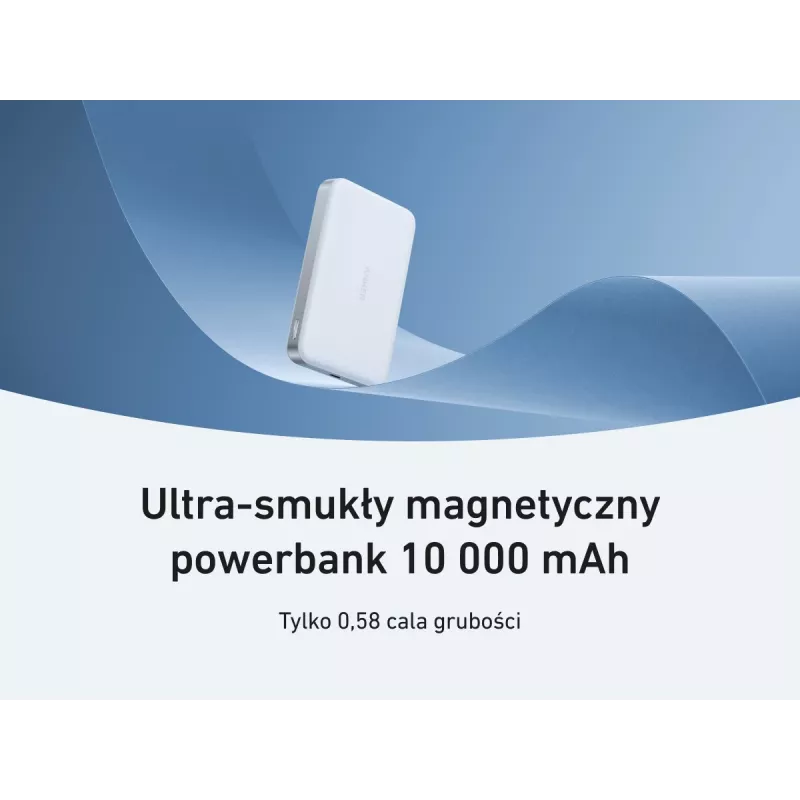 Anker MagGo Power Bank 10K Magnetic Wireless White, White