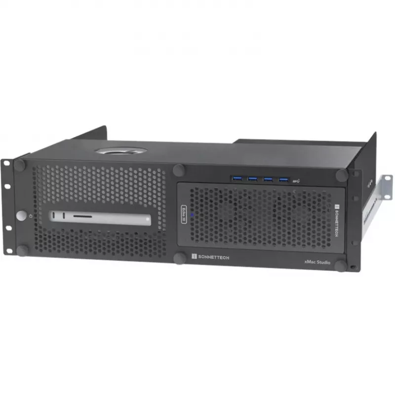 Sonnet xMac Studio/Echo III - Rack (3U) - Mažoms ir vidutinėms įmonėms - Juoda - 2 ventiliatoriai - SSD - 40 Gbit/s (XMAC-STD-III)