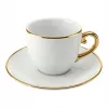 Kapučino rinkinys BIALETTI PGOLD004 — Pure Gold, 2 puodeliai su lėkštutėmis