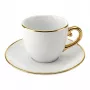 Kapučino rinkinys BIALETTI PGOLD004 — Pure Gold, 2 puodeliai su lėkštutėmis