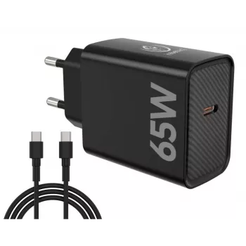 Greitasis įkroviklis PD65W USB-C nešiojamiesiems kompiuteriams, išmaniesiems telefonams