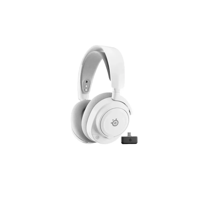Steelseries Arctis Nova 7P Wireless Gen 2 ausinės laidinės ir belaidės su lankeliu žaidimams USB Type-C Bluetooth, baltos