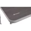 Stalas Outwell Coledale M Pilka — aliuminis viršus ir rėmas, 680×1000 mm, aukštis 56 cm