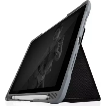 STM Dux Plus DUO dėklas | Apple iPad 10,2 (2021–2019) | juoda / permatoma | STM-222-236JU-01 (STM-222-236JU-01)