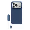 Apsauginis Apple Beats iPhone 17 Pro dėklas su atramine kojele — MagSafe, kameros valdymas, tinka 6,3 colio ekranui, Uolienų mėlyna (rožinė)