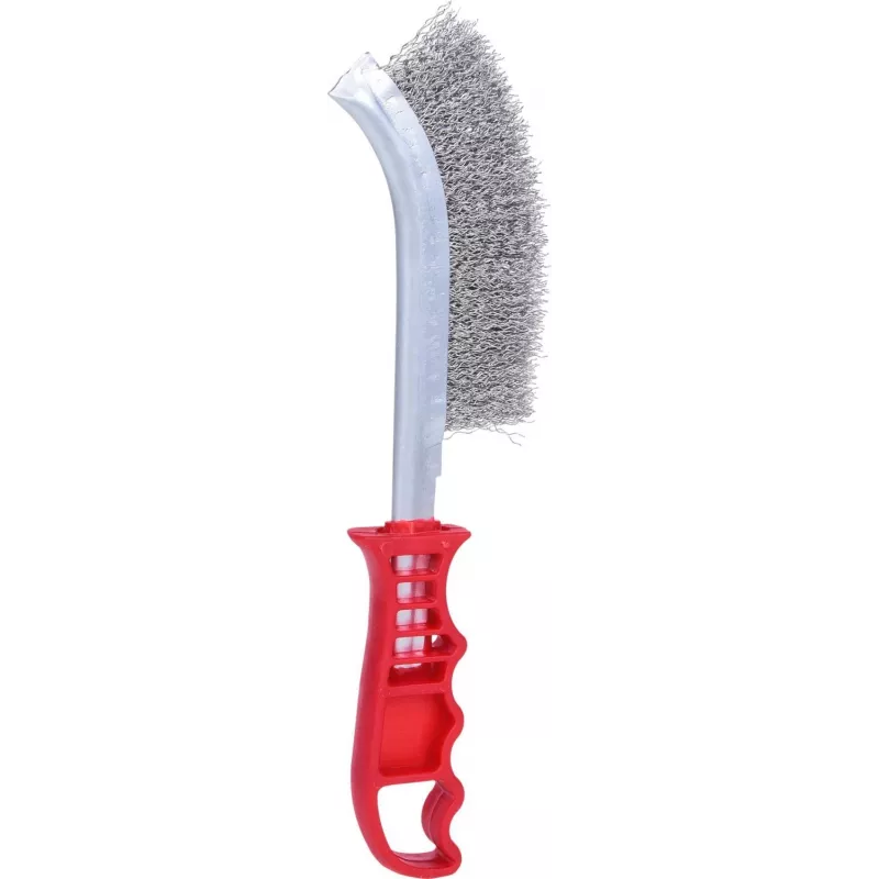 Vielinis šepetys ks tools 201.2300, 250 mm, plieniniai šereliai, rankinis