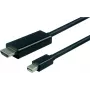 VALUE - vaizdo kabelis - DisplayPort / HDMI - Mini DisplayPort (V) į HDMI (V) - 1 m - ekranuotas - juodas (11.99.5795)