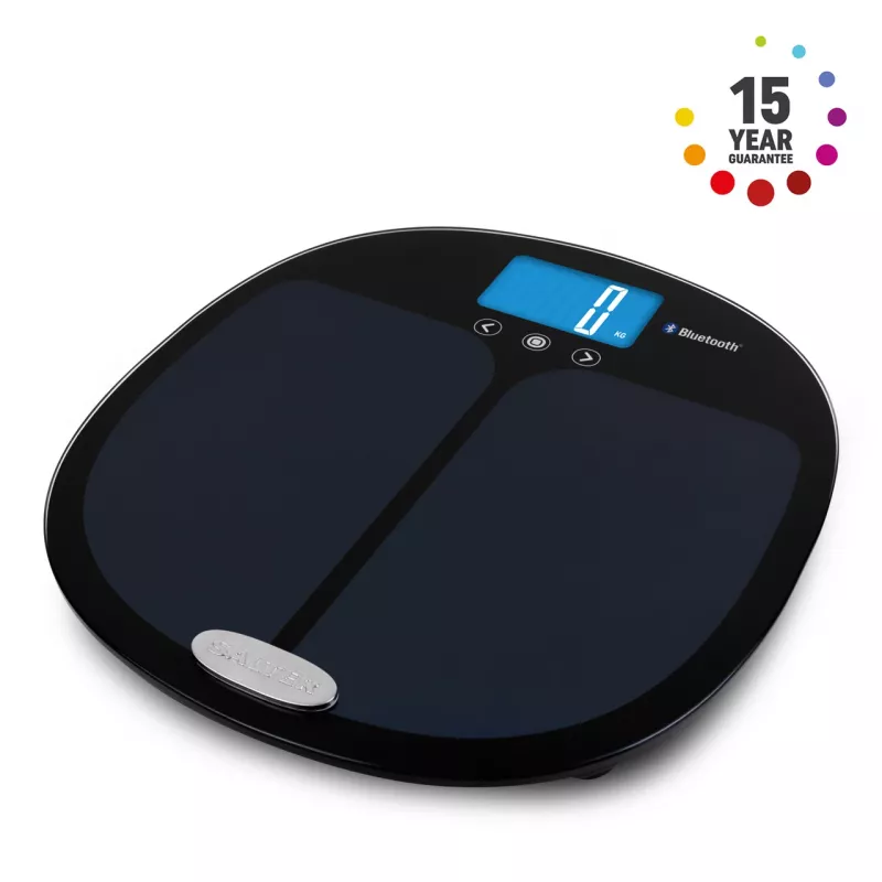 Vonios svarstyklės Salter 9192 BK3R Curve Bluetooth Smart Analyser