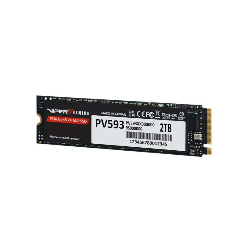 M.2 2280 NVMe PCIe Gen5 x4 SSD PATRIOT PV593P2TBM28H 2 TB, NVMe 2.0, 14000/13000 MB/s
