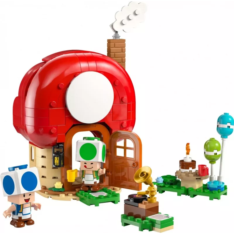 Konstruktorius LEGO Super Mario Vakarėlis Toado namelyje rinkinys 72041 su interaktyviomis žaidimo funkcijomis