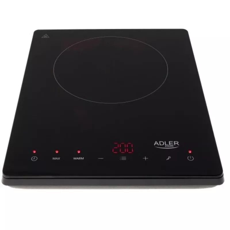 Adler AD 6513 kaitlentė, juoda, stalviršinė, 29 cm zona, indukcinė kaitlentė, 1 zona(-os)