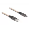 DeLOCK USB 2.0 laidas Type-A – USB Type-C RGB 1 m