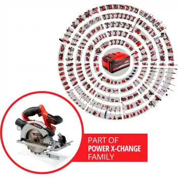 Einhell TE-CS 18/165-1 Li - Solo 16,5 cm Juoda, Raudona, Sidabrinė 4200 RPM