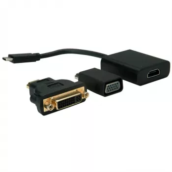 VALUE - Išorinė vaizdo plokštė - USB-C 3.1 - HDMI - Juoda
