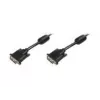 DIGITUS - DVI kabelis - Dual Link - DVI-D (V) - DVI-D (V) - 5,0 m - Formuotas, varžtai nykščiams - Juoda (AK-320101-050-S)